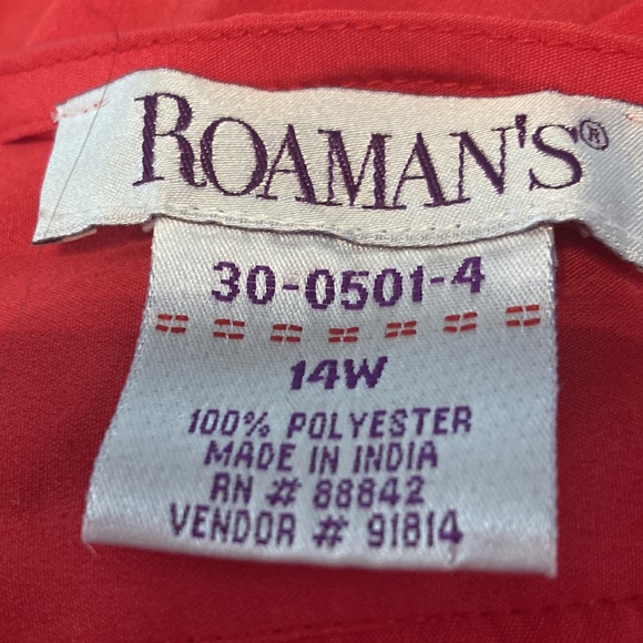 Size Large 14W Women’s Roamans top thin material - Picture 3 of 3